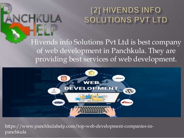 Hivends info Solutions Pvt Ltd is best company
of web development in Panchkula. They are
providing best services of web de...