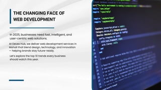 Top 10 Web Development Trends 2025 | Devex Hub | PDF