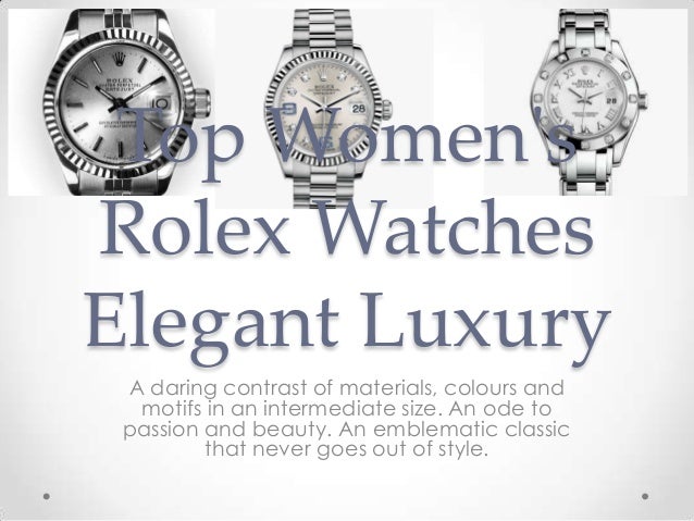 rolex top watches