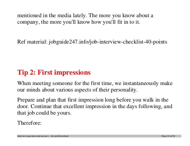 personality based interview questions