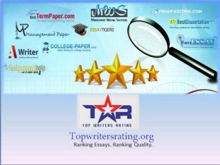 Best Essay Writing Review - 2014 | Topwritersrating.org