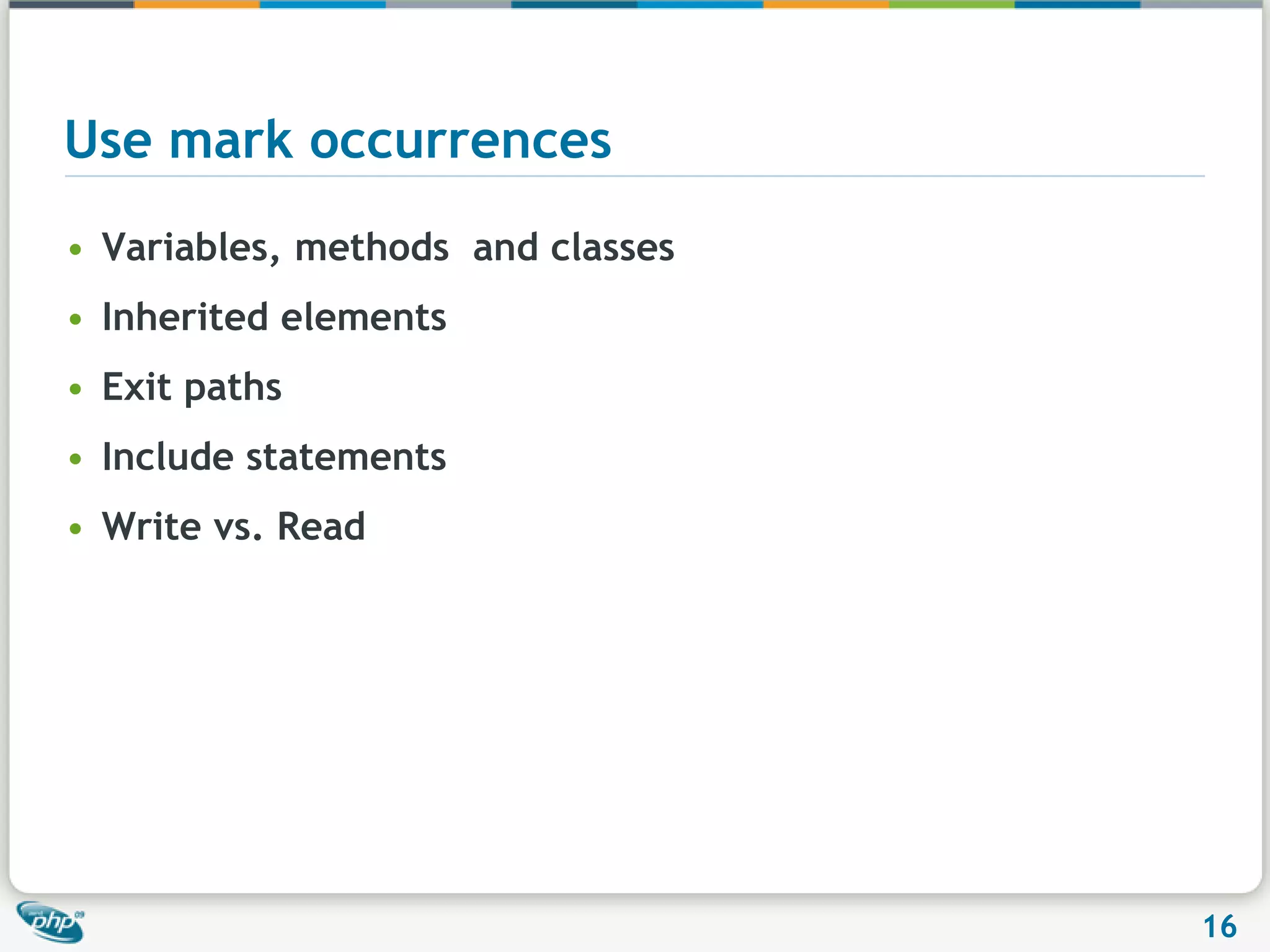 Code Navigation++=++=Select a valid class / interface, method / functionShow referencesCall hierarchyctrlctrlGHalt