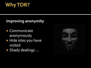 Tor Slide Tor (The Onion Router) | PPTX