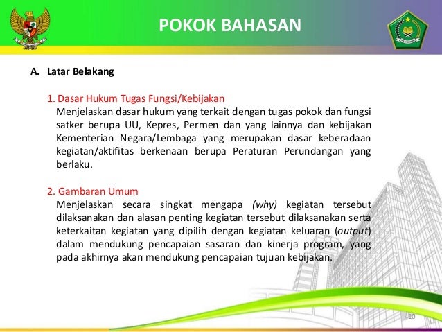 tugas seorang marketing secara umum Tata Cara Pembuatan TOR KAK sebagai data dukung Usulan 