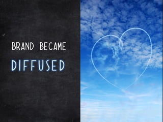 Brand became

diffused
 