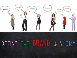 Torani             Torani
Torani            Torani!                     Torani
                                     Torani




Define the            Brand & Story
 