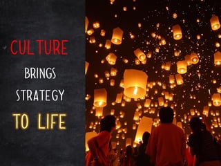 Culture
 brings
strategy

to life
 