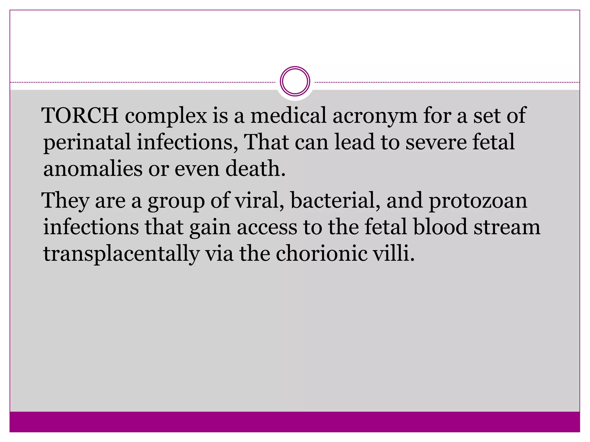 Torch infection in pregnancy