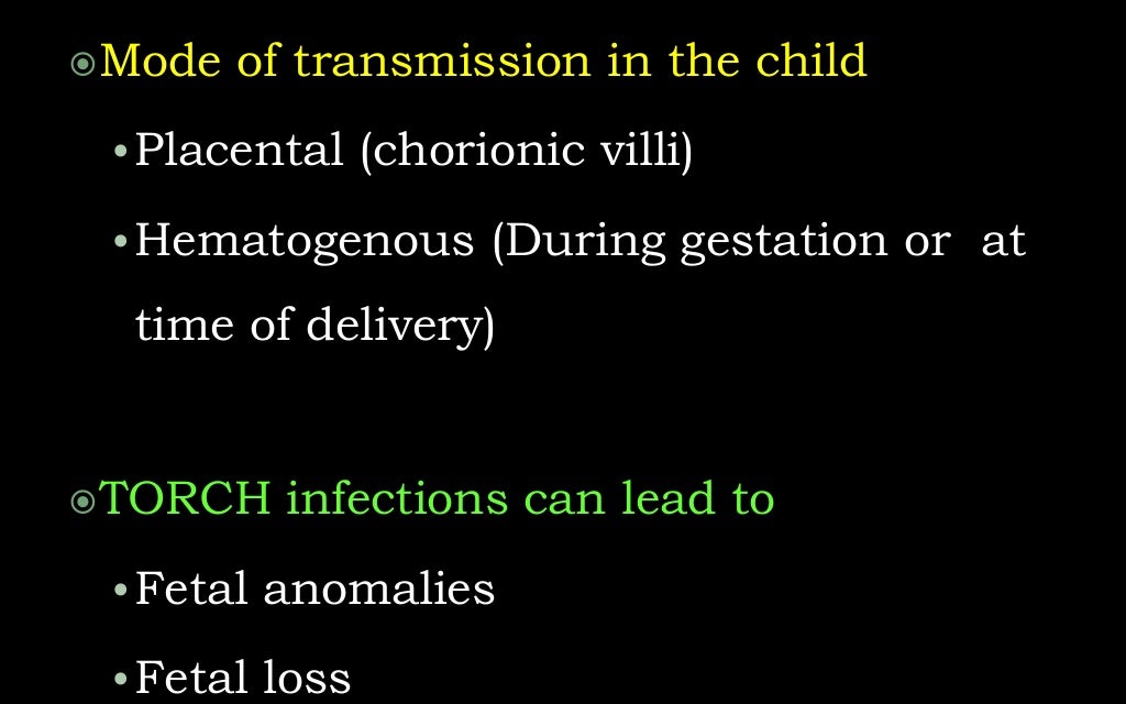Torch, fetal infections
