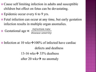 TREATMENT OF NEONATAL INFECTION
Multidisciplinary approach
• Pediatrician for medical management
• Ophathalmologist for retinal evaluation
• Neurosurgery for hydrocephalus management
Medications:
• Regardless of symptoms to prevent high incidence of
sequelae.
• Improved outcome if treated in the first year of life. Don’t
eradicate T. gondii and primarily act against tachyzoite
form not tissue cyst (especially from neural tissue and the
eye).
• Extended therapy until 1yr of age.
 