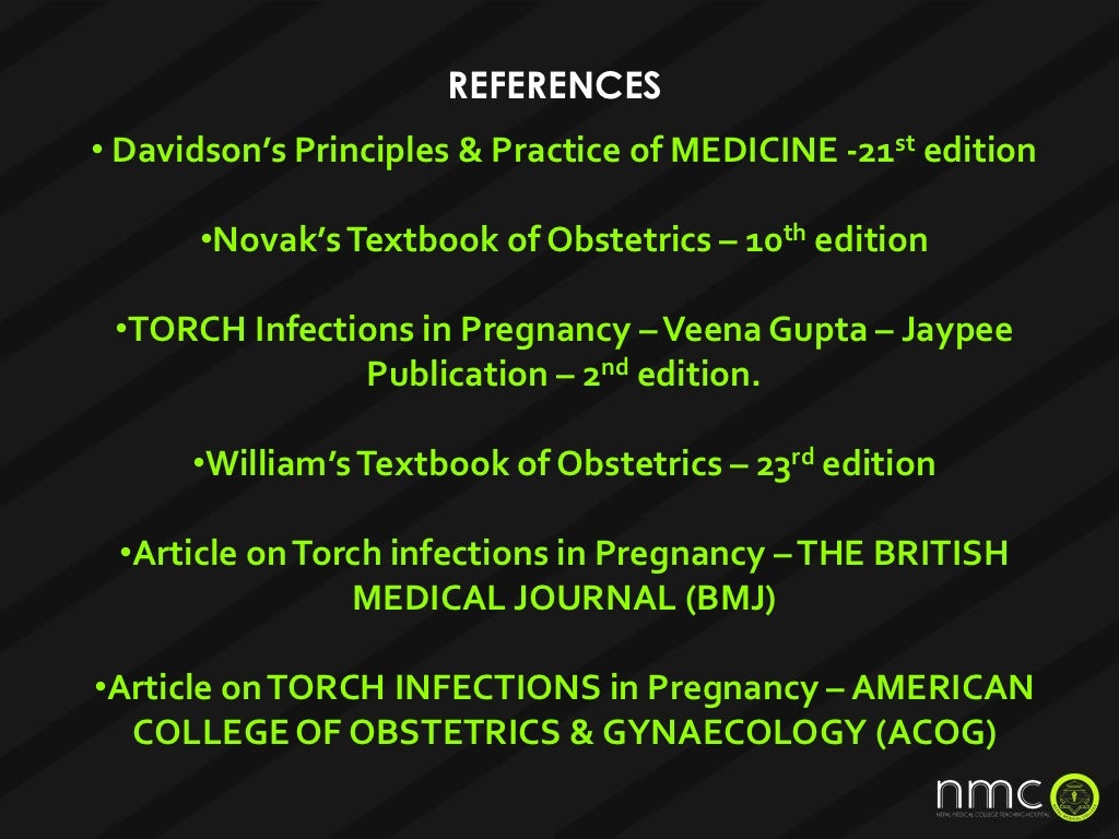 Torch infections in pregnancy presentation