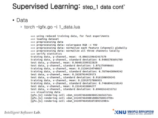 Intelligent Software Lab.
Supervised Learning: step_1 data cont`
• Data
› torch –lgfx.go –i 1_data.lua
 