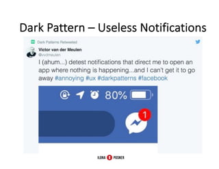 Dark Pattern – FB Fake Notifications
 