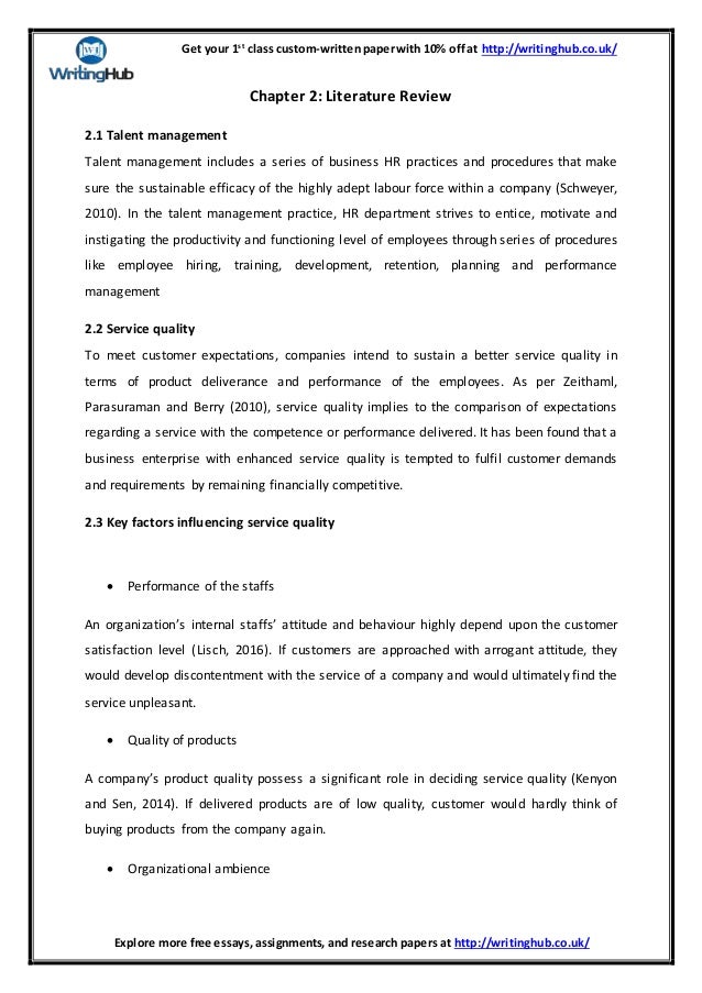 Research paper on service quality in banking