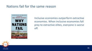 66
Nations fail for the same reason
Inclusive economies outperform extractive
economies. When inclusive economies fall
pre...