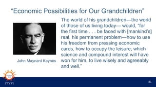 81
“Economic Possibilities for Our Grandchildren”
The world of his grandchildren—the world
of those of us living today— wo...
