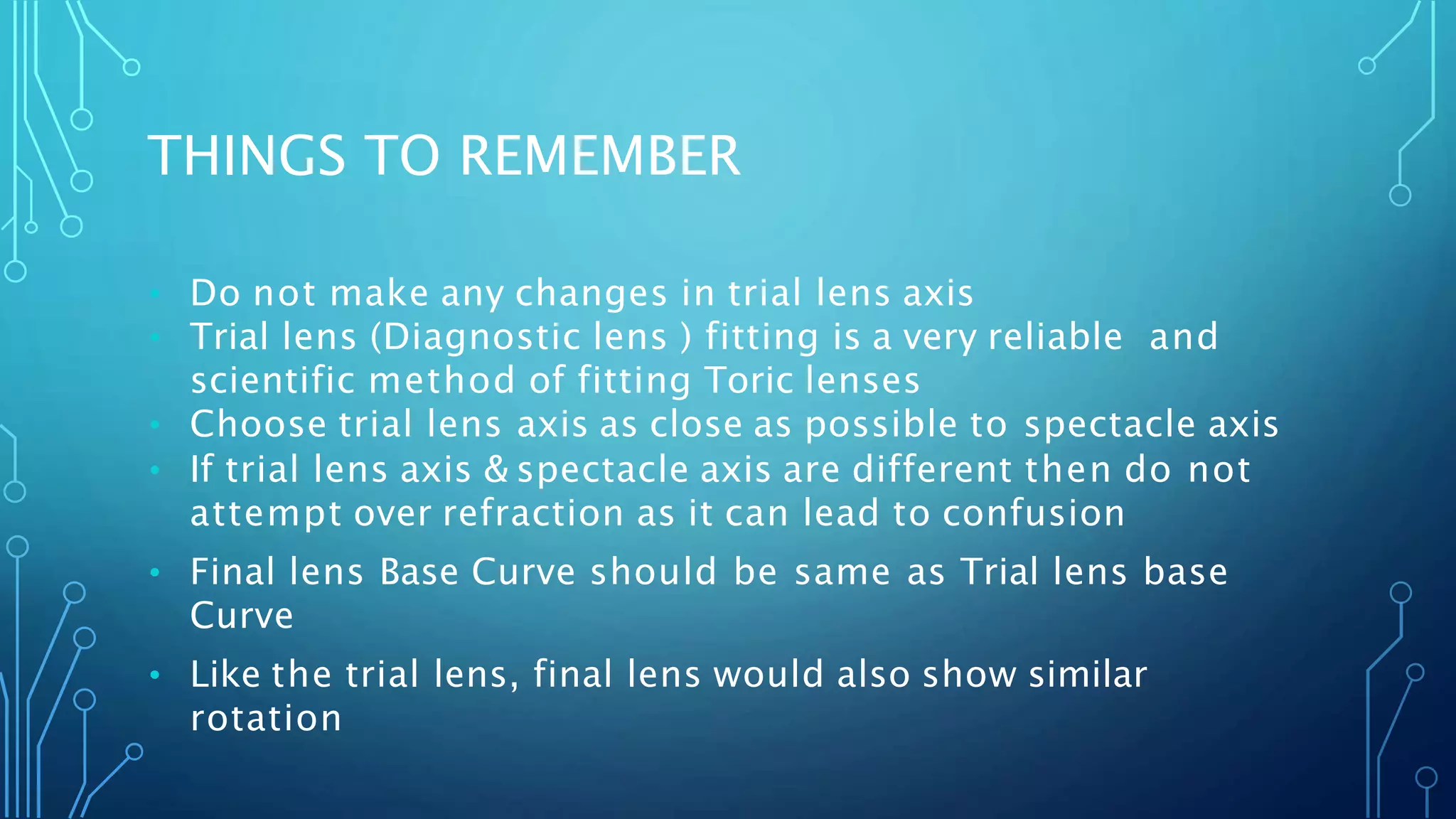 Contact Lens Rotation Soft Toric Contact lens | PPTX