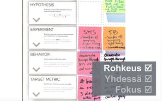 Rohkeus þ
Yhdessä þ
Fokus þ
 