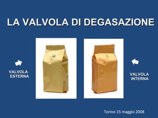 LA VALVOLA DI DEGASAZIONE  VALVOLA  ESTERNA  VALVOLA  INTERNA  Torino 15 maggio 2008 