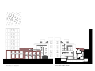 PROSPETTO SU VIA PODGORA SEZIONE PRIMO CORTILE LATO EST
VIA
AURELIO
SAFFI
VIA
PODGORA
VIA
VITTORIO
VENETO
 