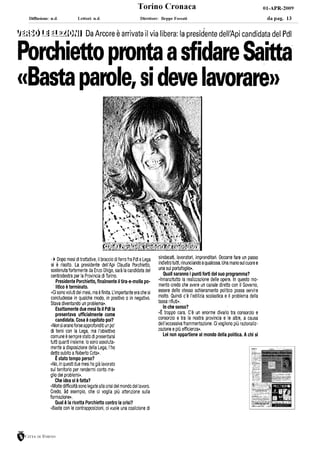C. Porchietto_Torino Cronaca_01.04.09