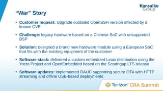 Fighting CVEs in Embedded Linux with the Yocto Project and OTA Updates ...