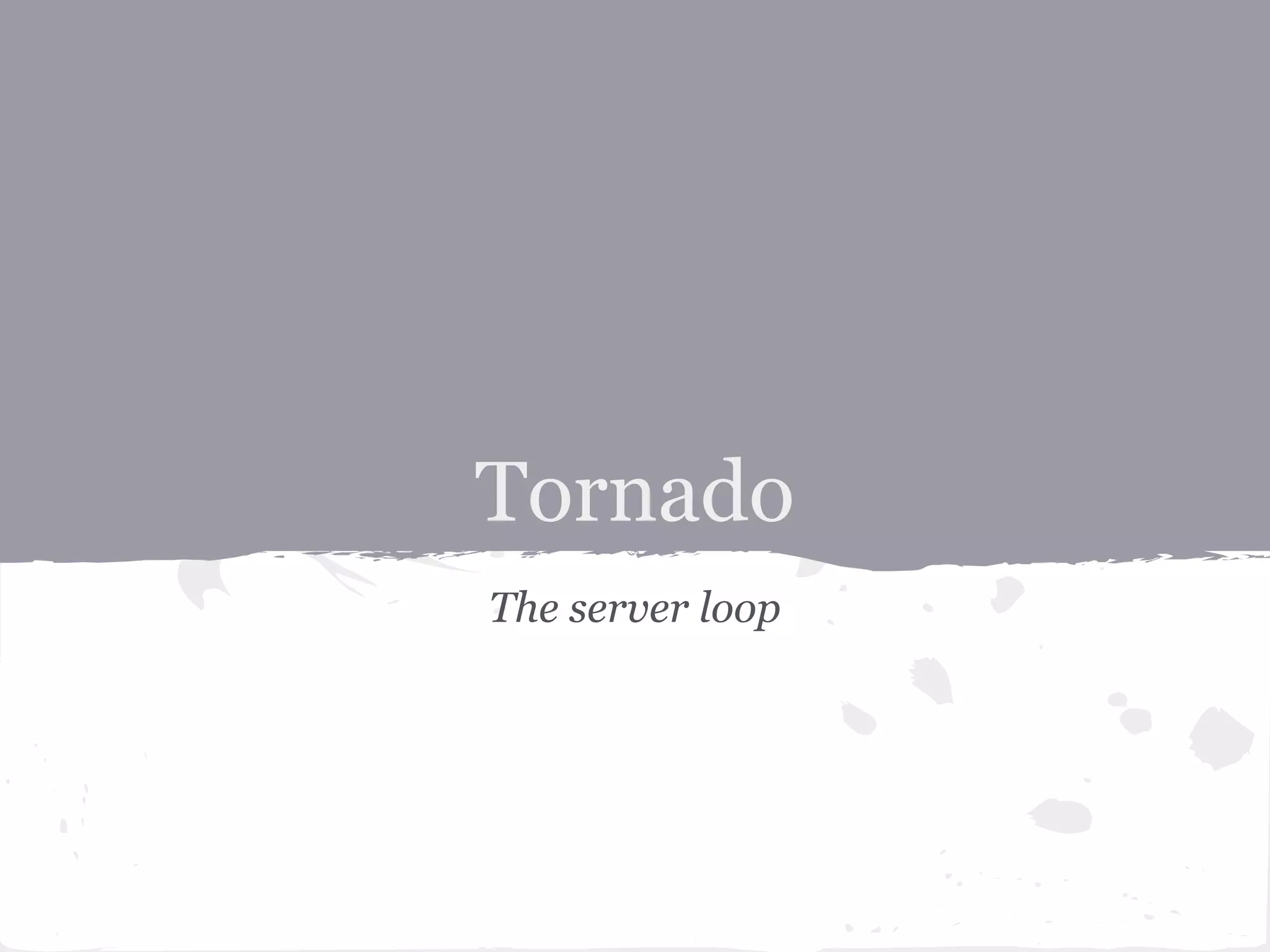 References ● Python Module of the Week (PyMOTW) - select by Doug Hellmann ● The C10K problem by Dan Kegel ● poll, epoll, science, superpoll by Zed Shaw 
