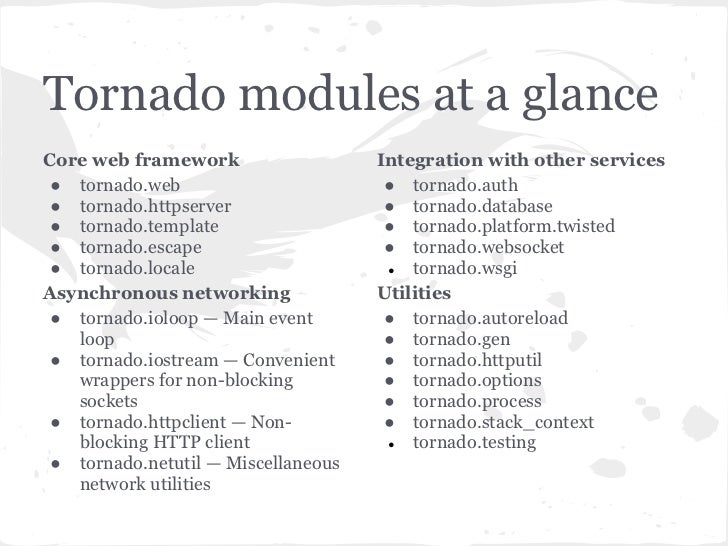 Tornado  Server Internals