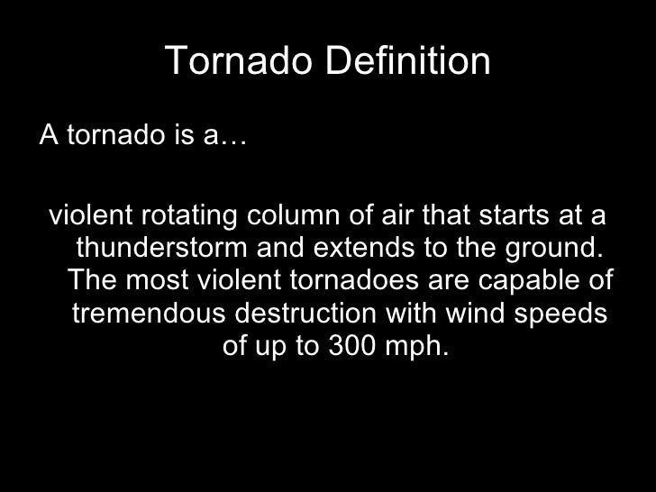 Tornadoes