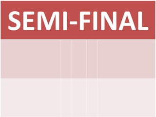 SEMI-FINAL
 