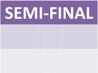 SEMI-FINAL
 