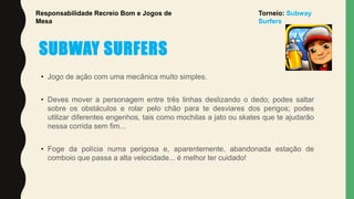 Torneio Jogo Subway Surfers