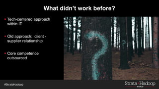 What did we do differently?
§ People
- Org structure and team
composition
§ Process
- Agile to break silos
§ Technology...