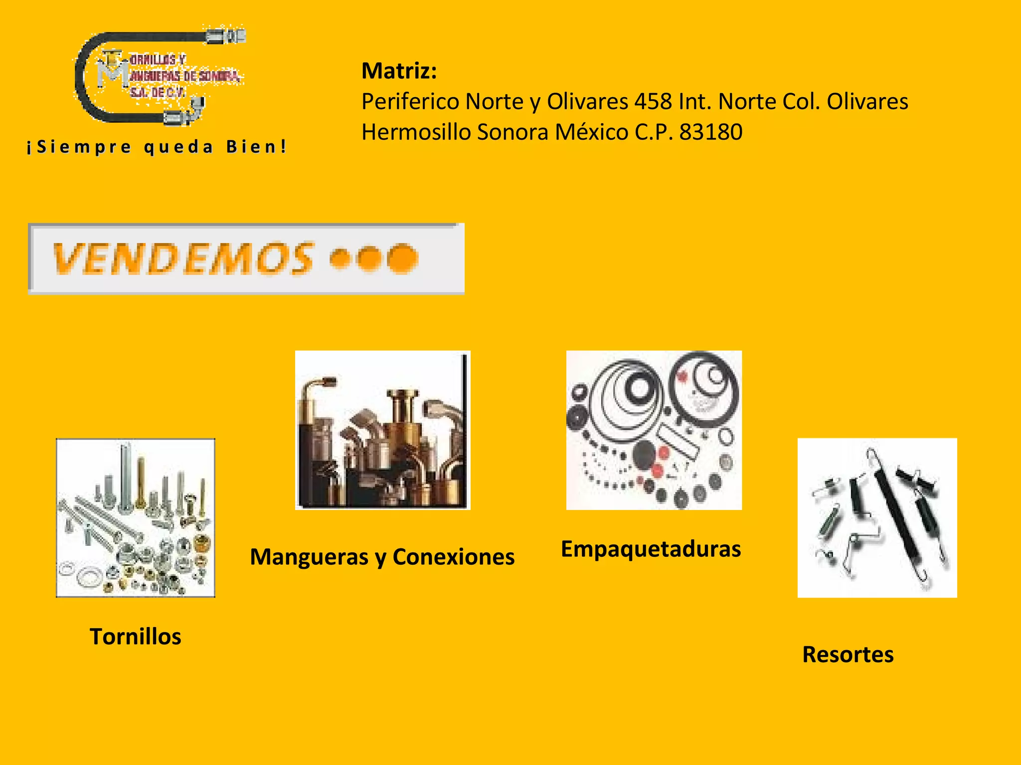 Tornillos Y Mangueras Modificadio PPT