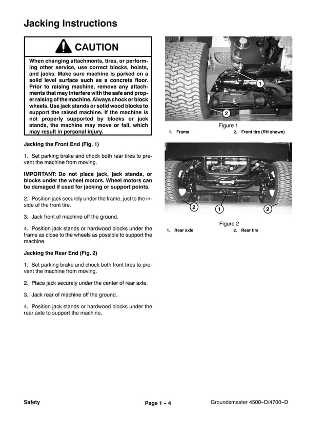Toro groundsmaster 4500 d service repair manual