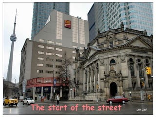 The start of the street 