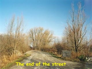 The end of the street 