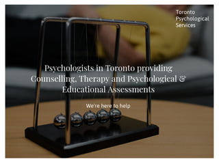Toronto psychological services