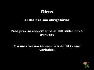 Apresentando o I Toró de Palestras do PUG-PE