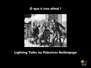 Apresentando o I Toró de Palestras do PUG-PE