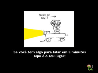 Apresentando o I Toró de Palestras do PUG-PE