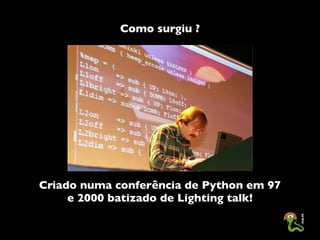 Apresentando o I Toró de Palestras do PUG-PE