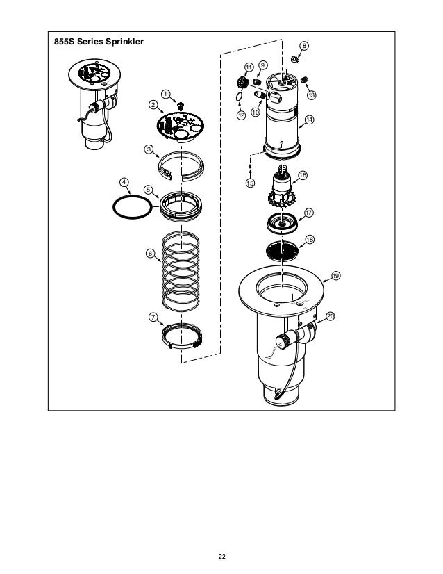sportsturf irrigation Toro parts breakdown