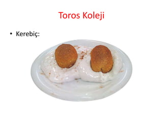 Toros Koleji
• Kerebiç:
 