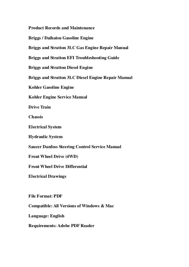 Toro Workman HD Series Service Repair Workshop Manual