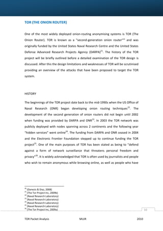 TOR Packet Analysis - Locating Identifying Markers | PDF