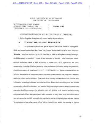 8:13-cr-00108-JFB-TDT Doc # 123-1 Filed: 04/16/14 Page 2 of 40 - Page ID # 796
 