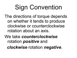 Torque Rotation Sign Torque | PPT
