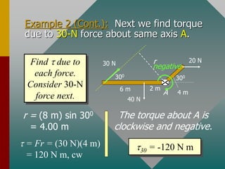 Torques Worked Example torque.ppt