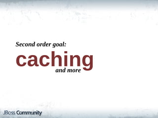 Second  order  goal:


caching        and  more
 